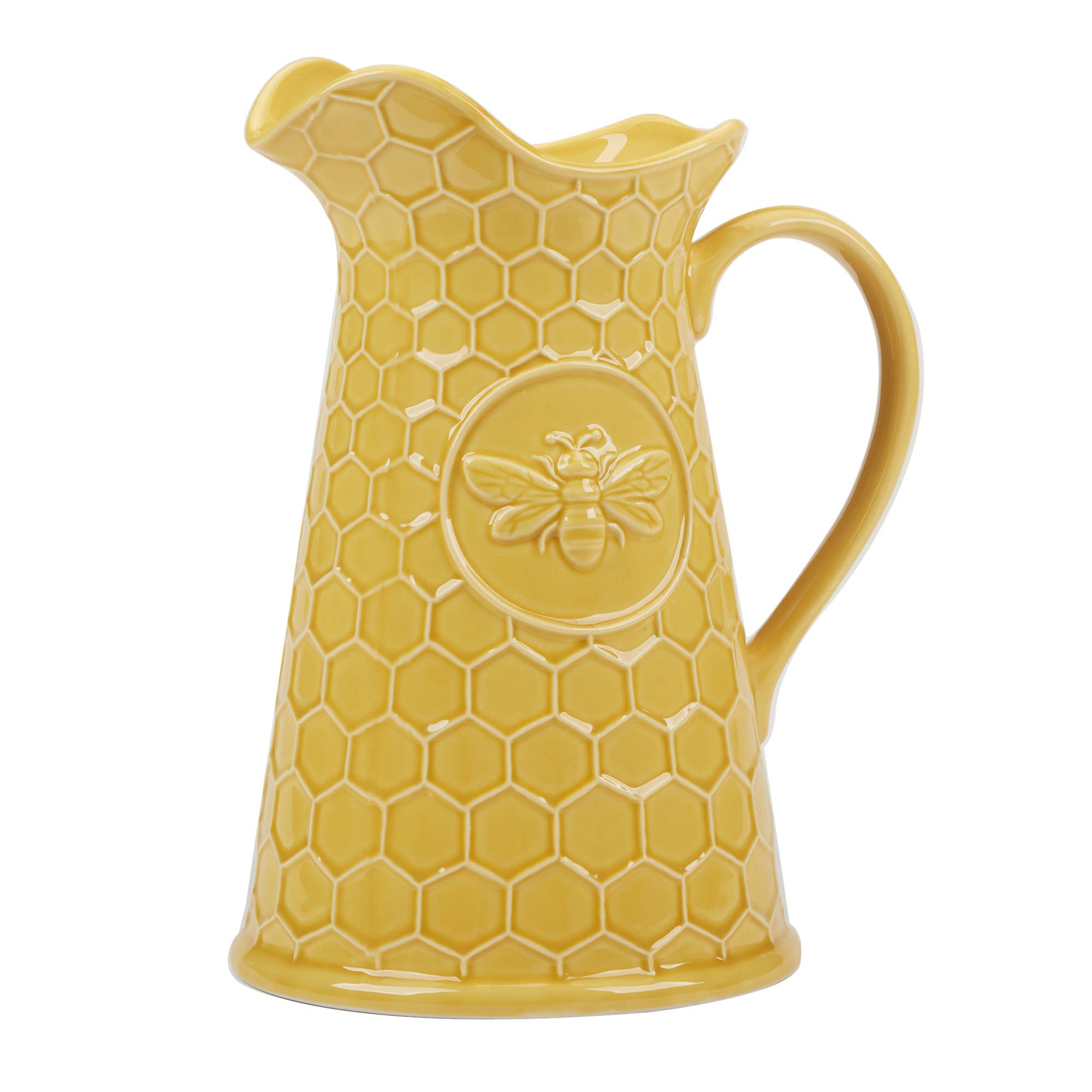 Certified International - Wholesale Pitcher - French Bees Embossed Honeycomb Pitcher 2.75 qt.3