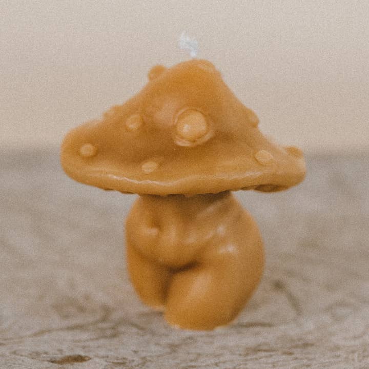 Mother Madre Bees - Wholesale Novelty Candle - Sexy Little Mush — Beeswax Affirmation Candle