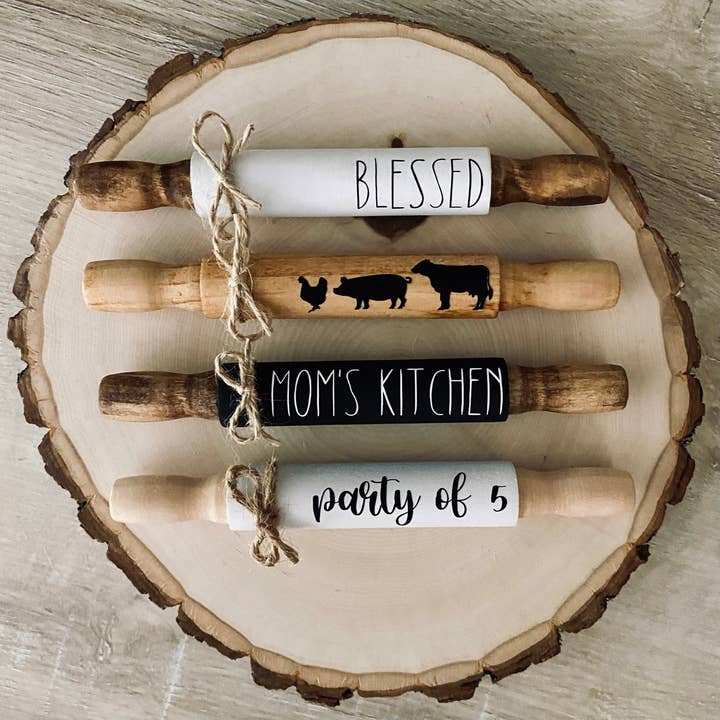 Mini rullestift | Lagdelt bakkeindretning | Rullestift for engroshandel hos Oak Vine Designs