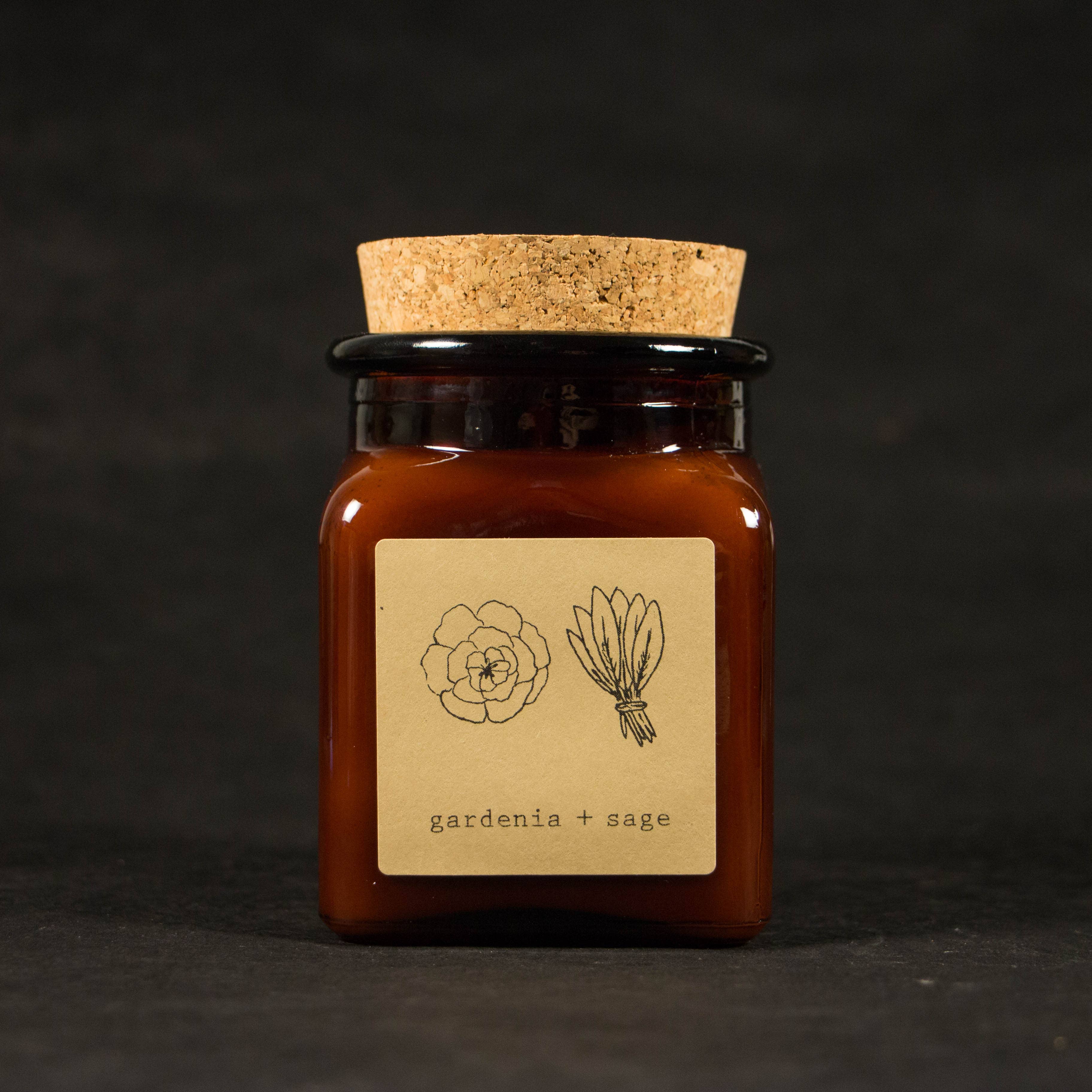 Moonrise Candle Co. – Engroshandel Glaslys – Gardenia + Salvie1