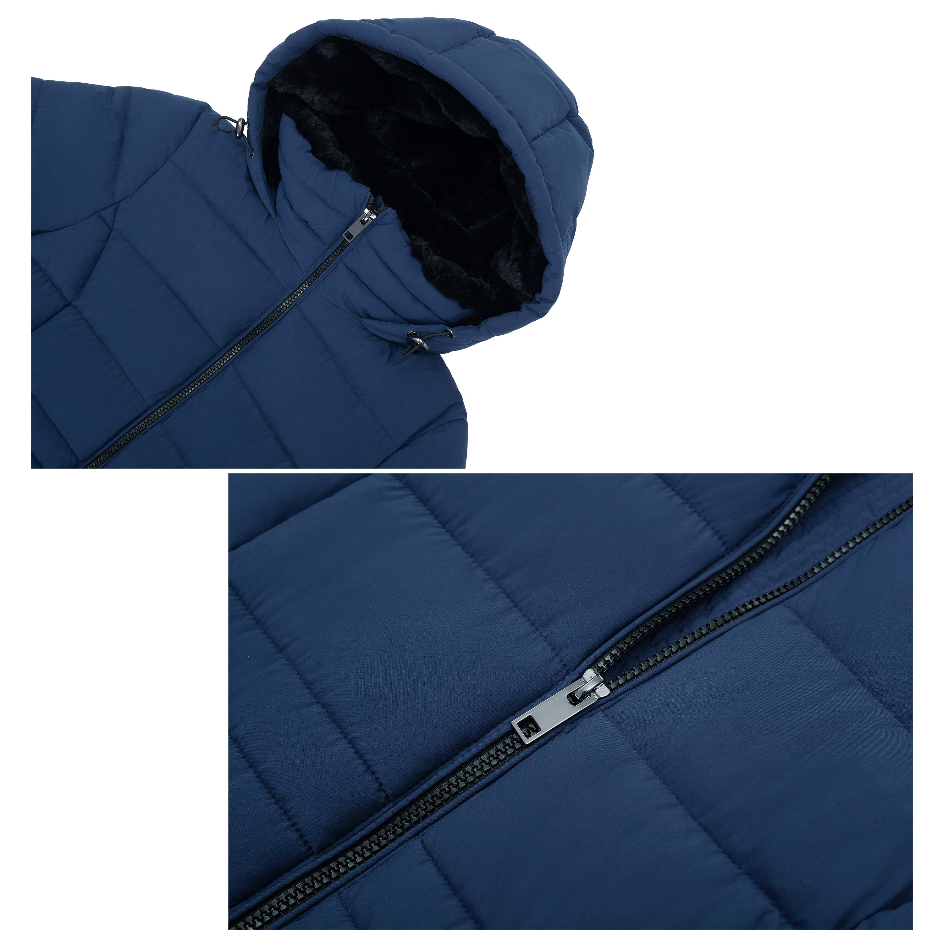 Rokka & Rolla - Wholesale Coat - Women's - Women's Heavy Long Winter Coat Parka Jacket11