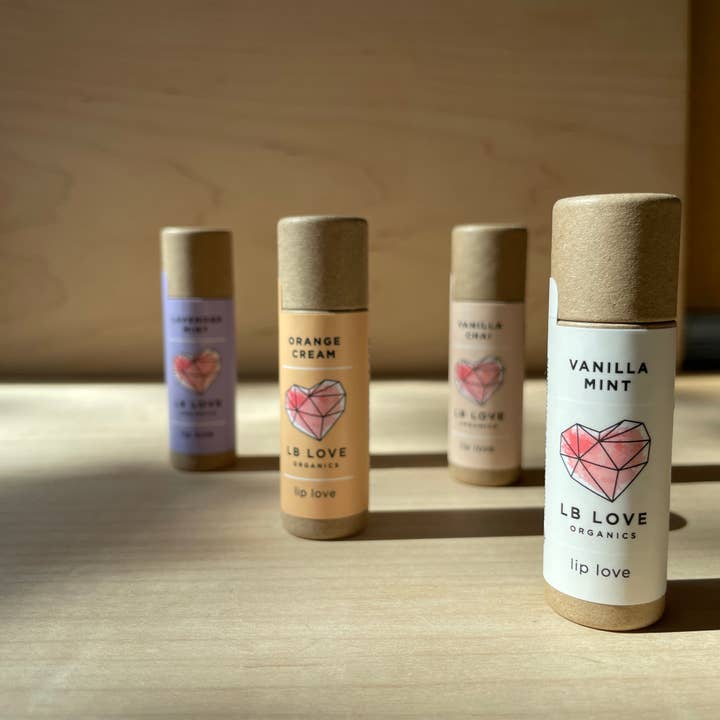 LB Love Organics - Wholesale Lip balm set - Plastic Free Jumbo Lip Balm Starter Set of 20 🎁3