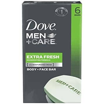 EcoQuality - Wholesale Bar Soap - Men's - Dove Men+Care Body and Face Bar Extra Fresh, 4oz 6 Packs