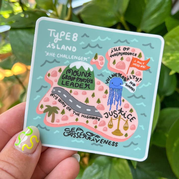 Enneagram Type 8 Sticker
for wholesale by Paris Woodhull Illustrations