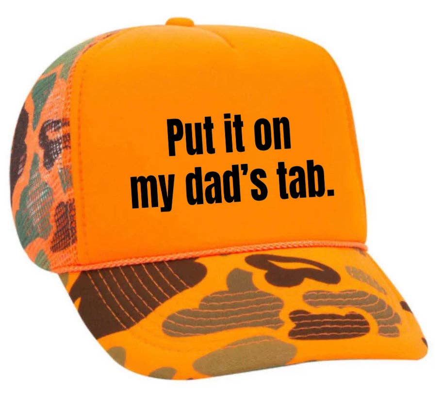 Inappropriate Trucker Hats - Wholesale Trucker Hat - Women's - Put It On My Dad’s Tab Trucker Hat18