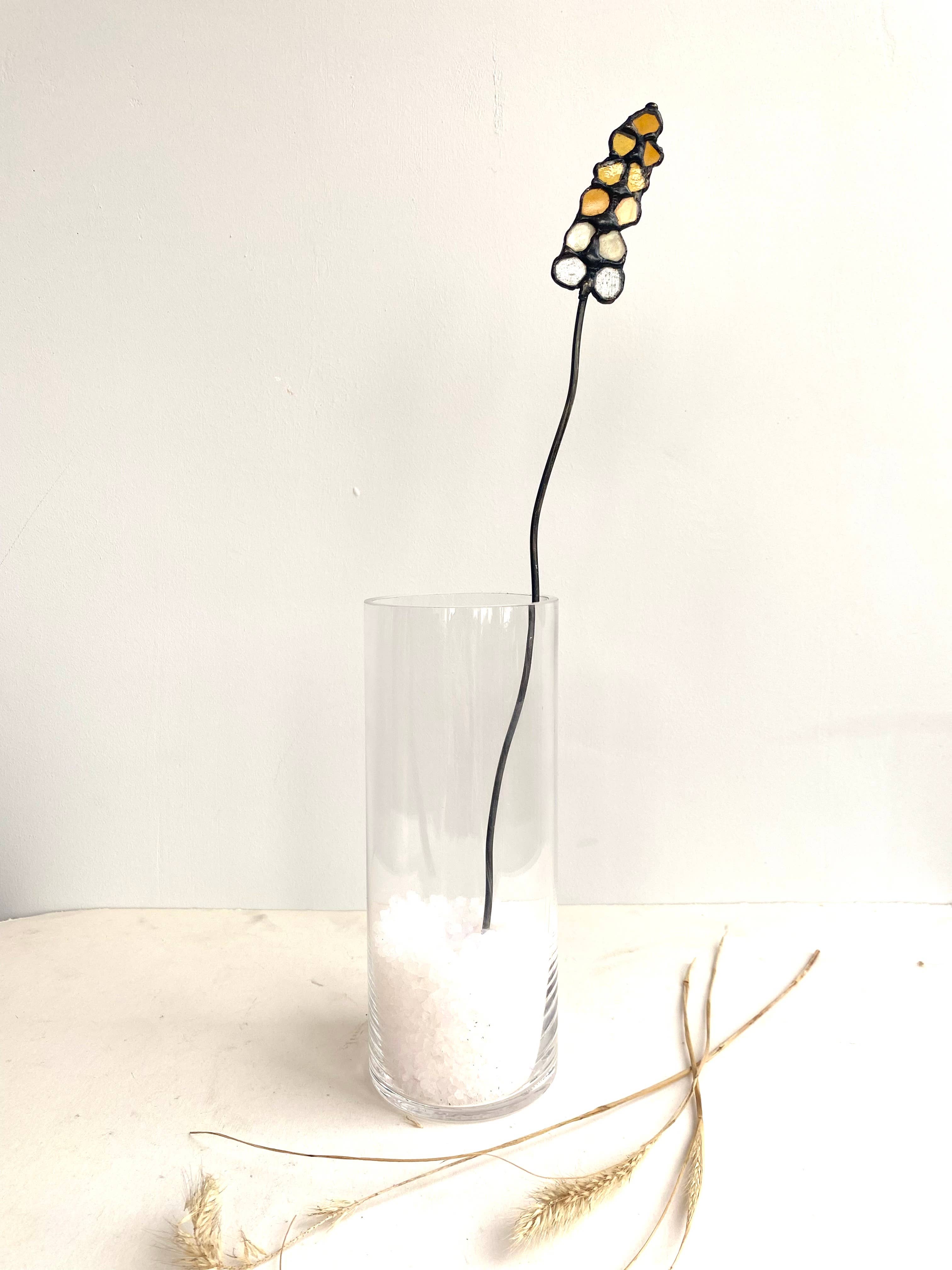 mARTaart - Wholesale Decorative Tabletop Object - Personalised Mothers Day Gift Flowers, White Stained Glass Flowers Bouquet, Modern Stained Glass Gifts, Mothers Day Gift,Flowers Table Décor2