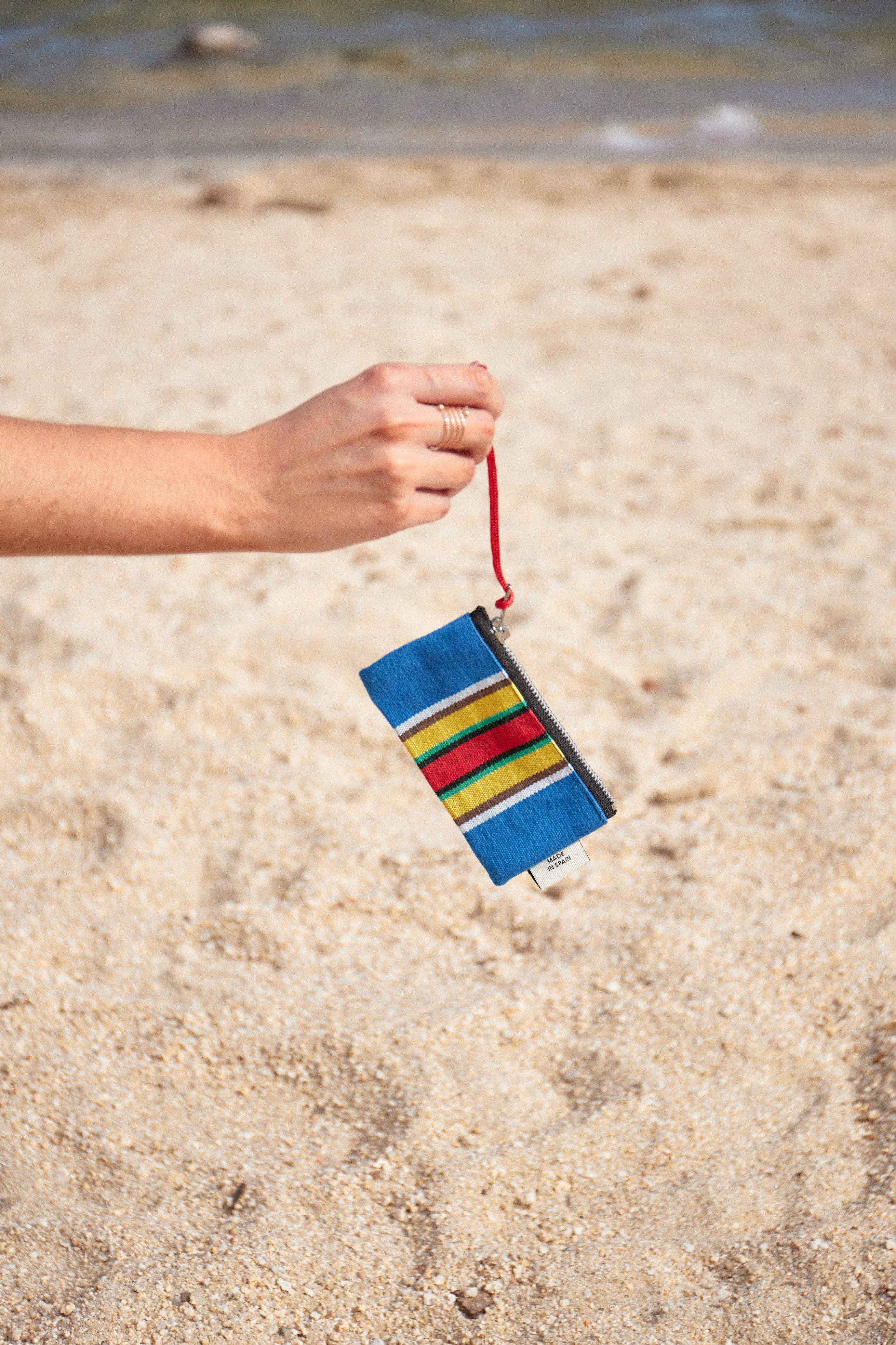 Eturel Madrid – wholesale Coin purse – Women’s – Blue hammock canvas purse2