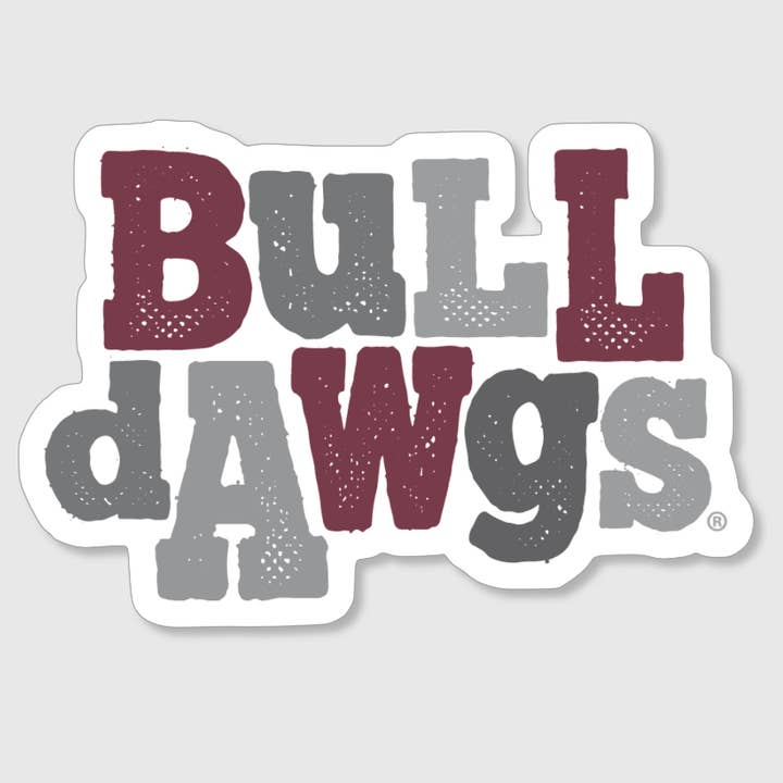 Aufkleber Bulldogs Trailhead Kastanienbraun für den Großhandel von The Chester Drawer