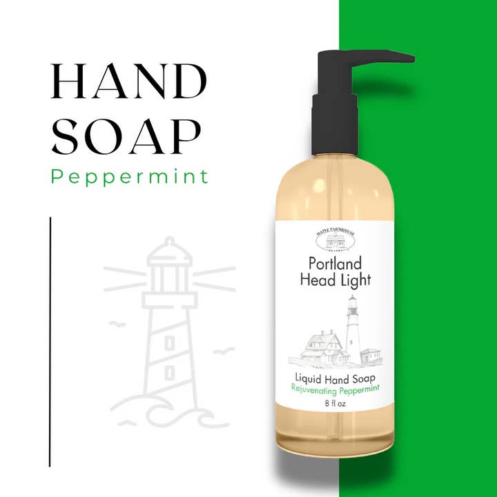 Portland Head Light | Rejuvenating Peppermint | Hands Soap for wholesale by Maine Farmhouse Brands