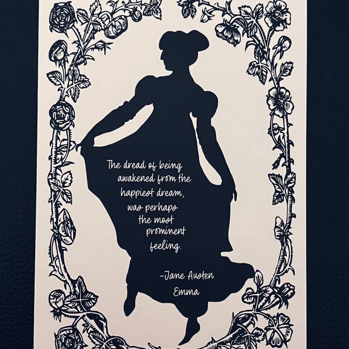 Carte vierge 5 x 7 sur le thème d'Austen Darcey LJ Keeney pour la vente par Greetings From Hospitality Lane