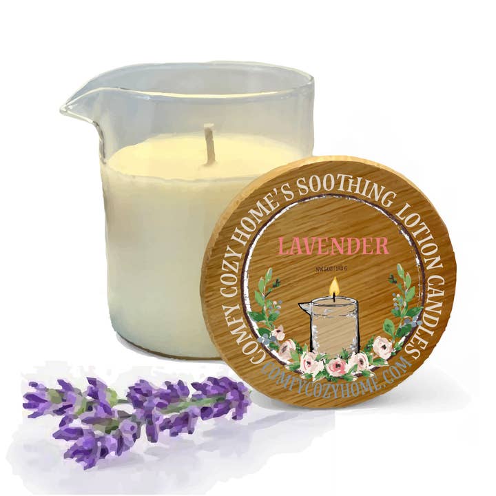 Lotion Massagekaars Lavendel voor wholesale door Comfy Cozy Home