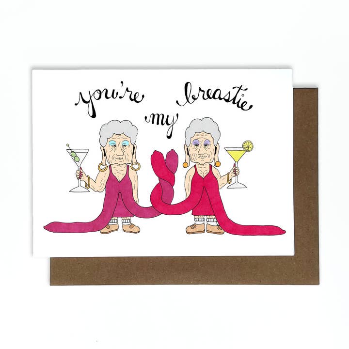 Beste Breasties wenskaart voor wholesale door Cole-Yoni Inc.