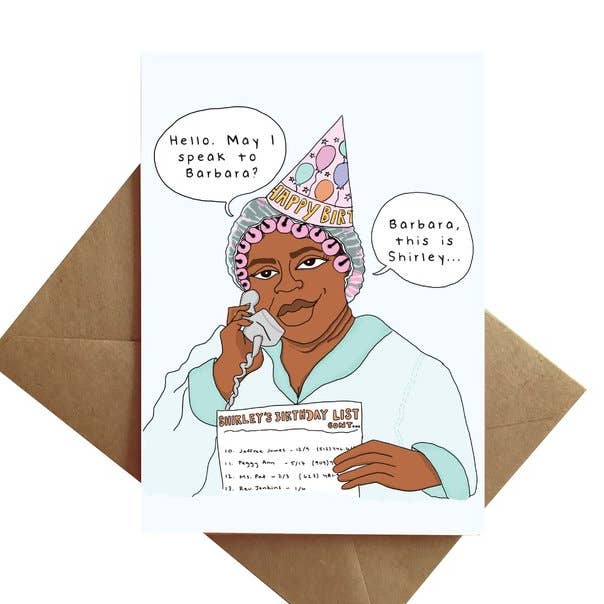 Barbara This Is Shirley Card for wholesale by By Ms James