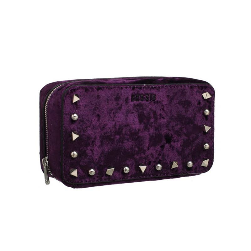 Bessie London – wholesale Crossbody bag – Women's – Studs Velvet Crossbody & Bum Bag1