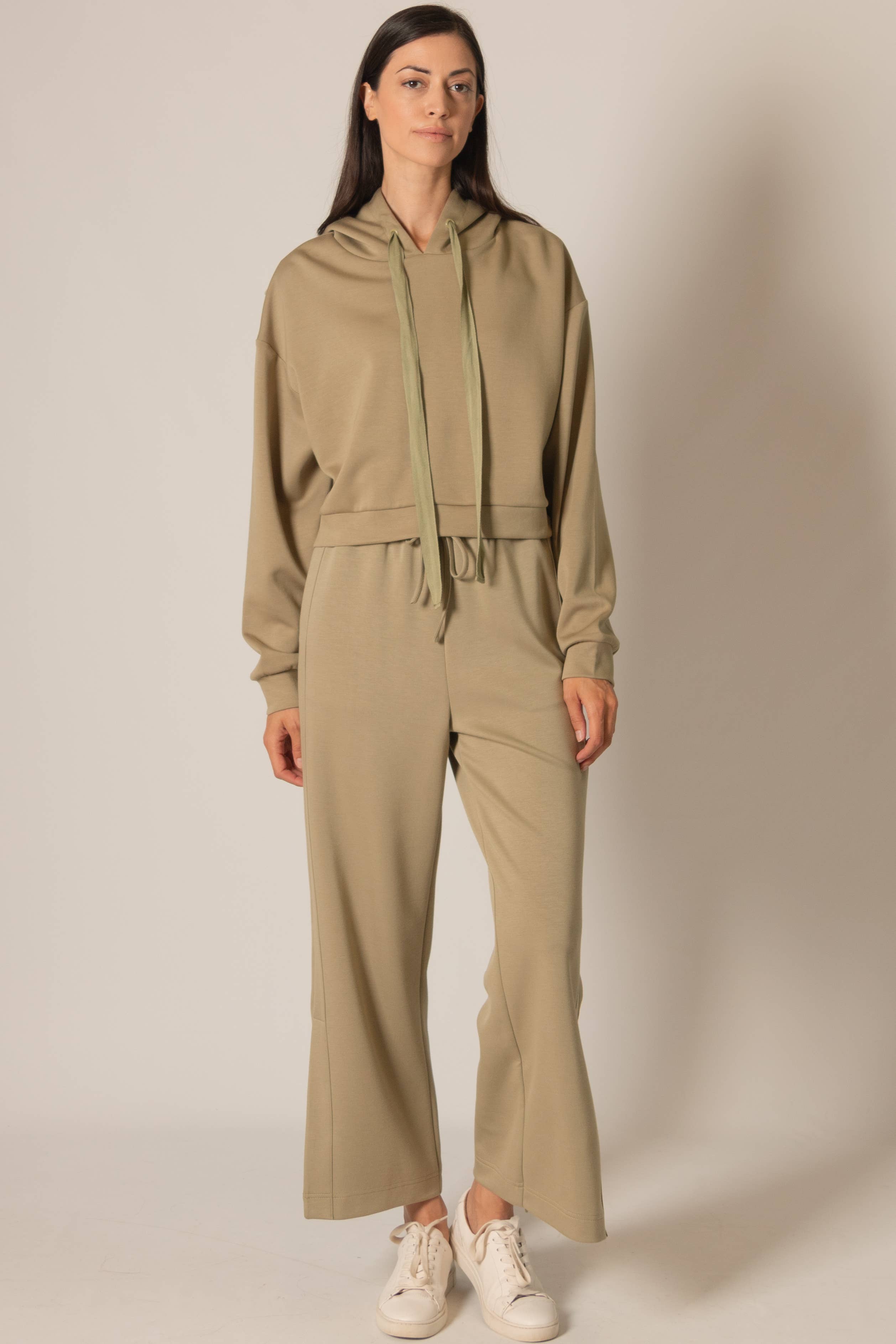 P. CILL - Wholesale Hoodie - Women's - P. CILL Butter Modal Cropped Hoodie Top8