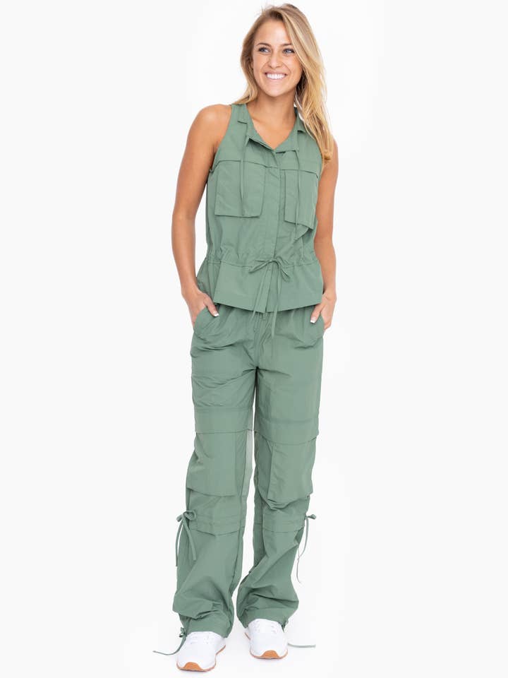 Mono B - Wholesale Outerwear Vest - Women's - Nylon Cargo Vest3