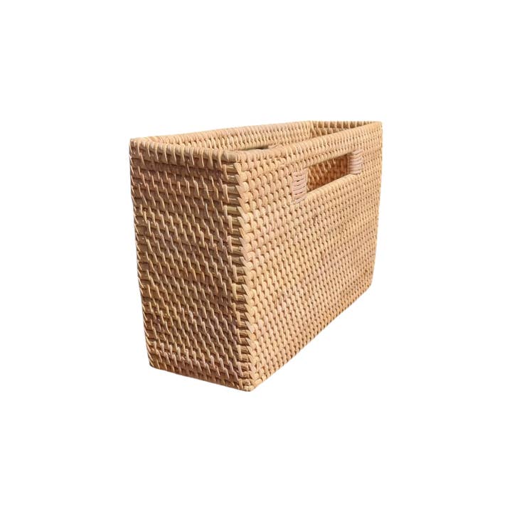 The Artisan and Company - Wholesale Magazine Rack - Rattan Magazine Holder1