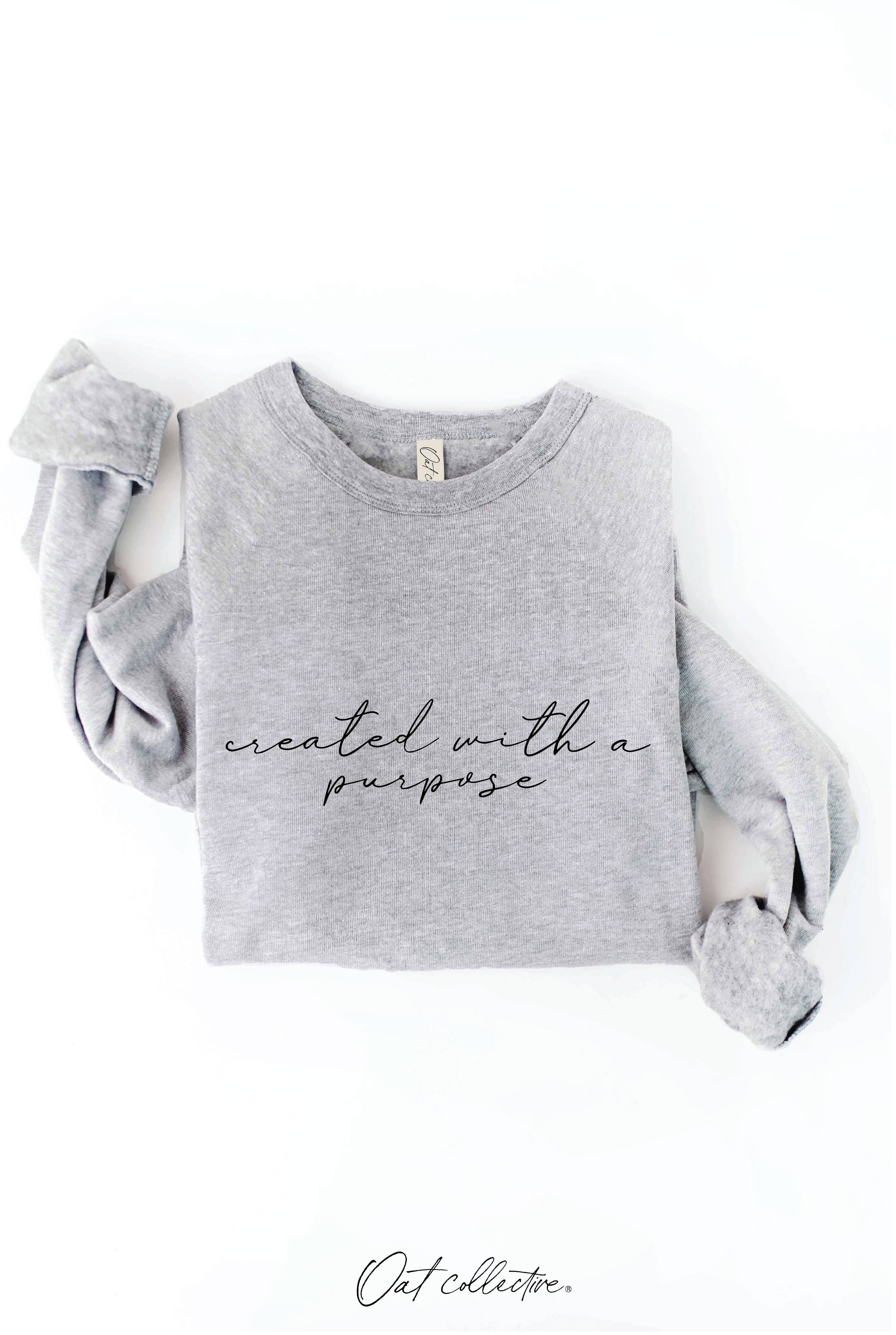 OAT COLLECTIVE - Wholesale Graphic Sweatshirt - Women's - CREATED WITH A PURPOSE Graphic Sweatshirt19