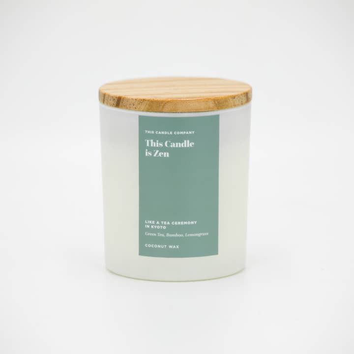 This Candle is Zen // Coconut Wax // 10 oz for wholesale by This Candle Company