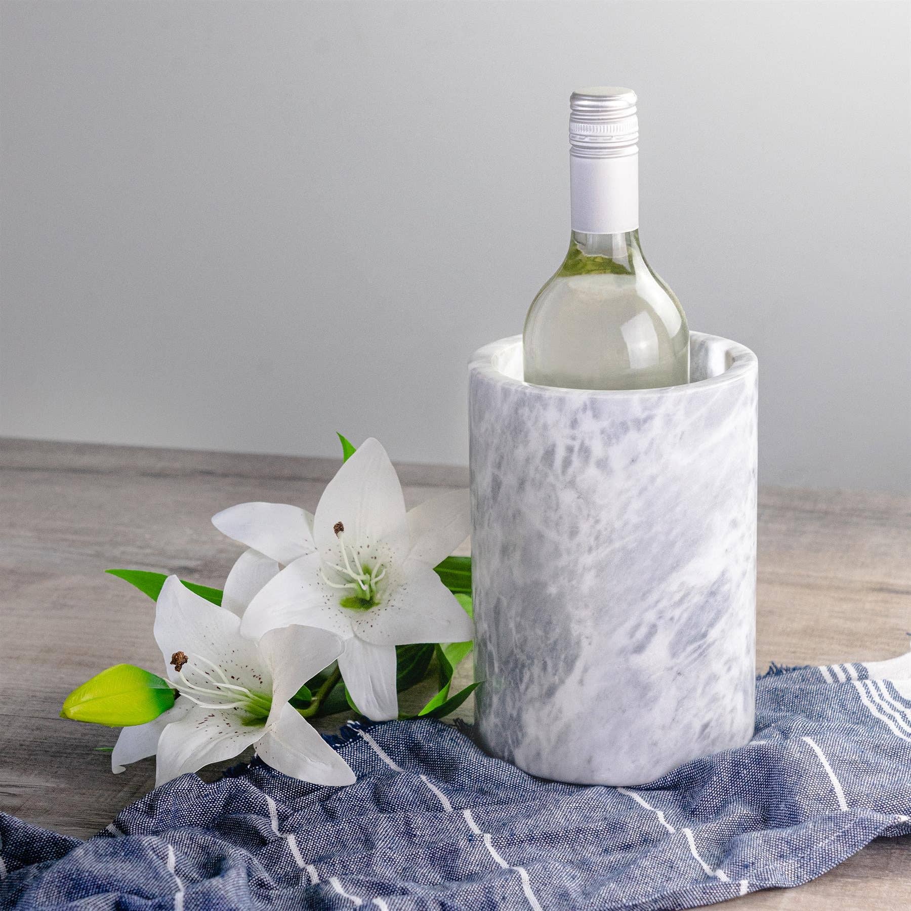 Rinkit Ltd - Wholesale Wine Bucket - Argon Tableware Marble Wine Cooler2