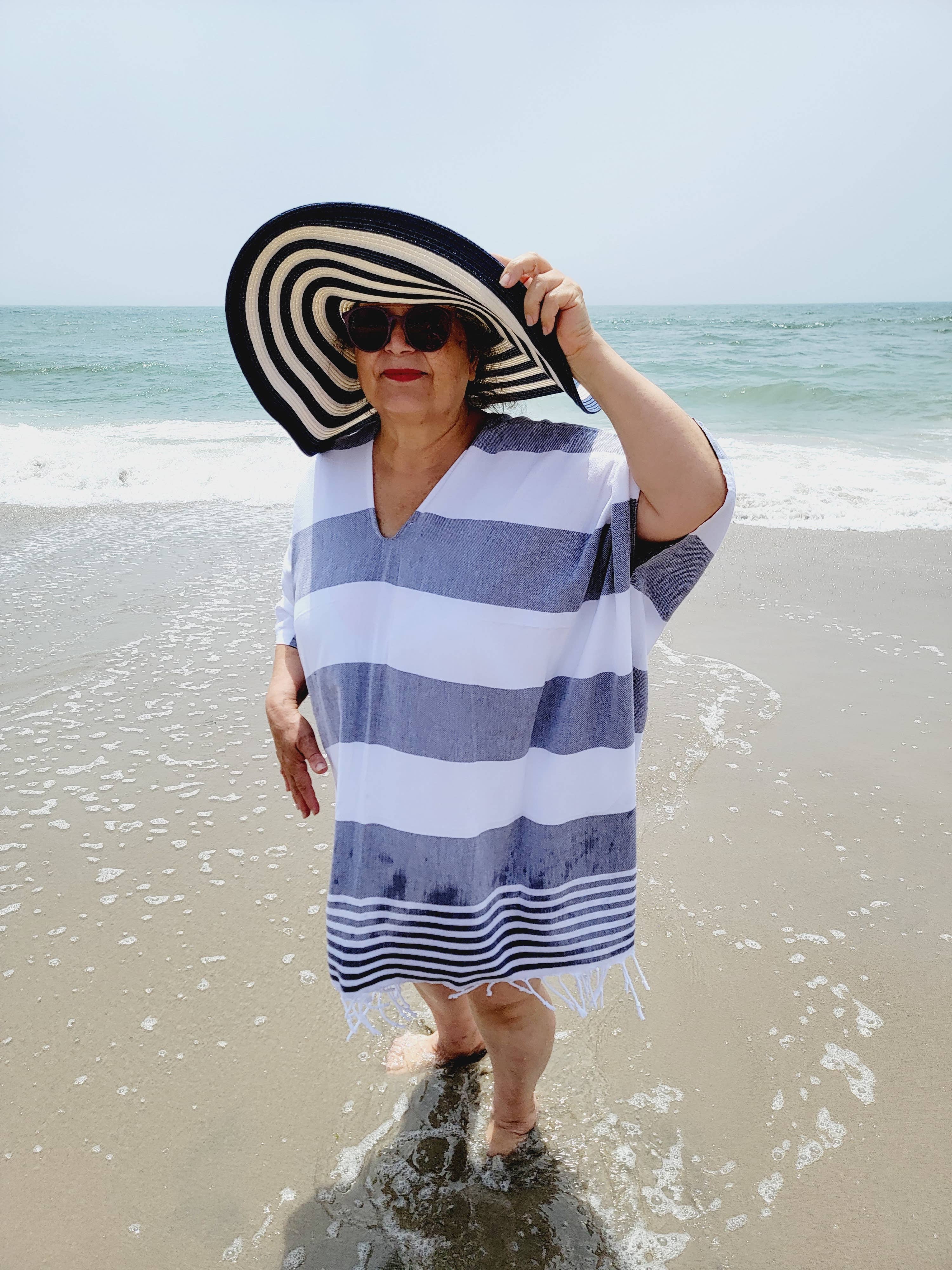 EBRU Home – Engroshandel Strandbadekåbe – Dame – Strandkjole, Stranddække, Håndlavet Lys betræk7