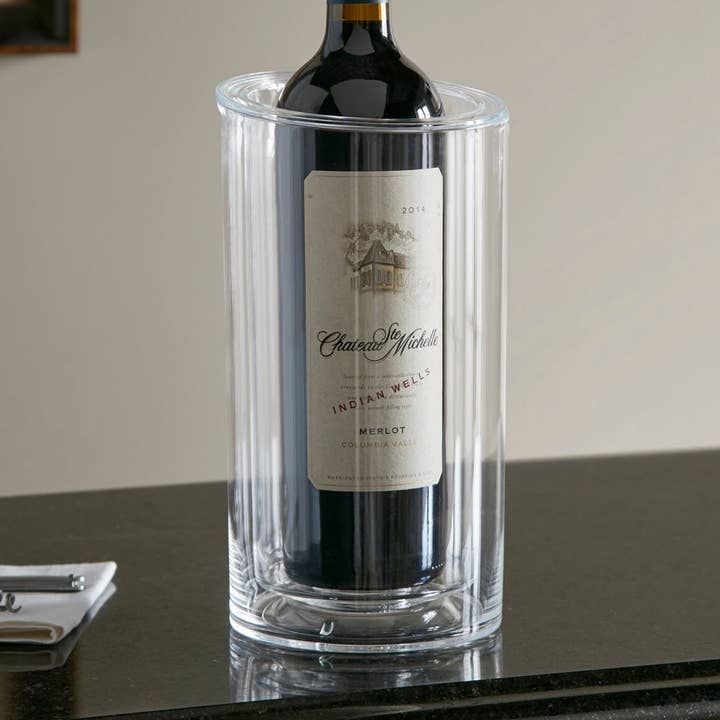 Double Wall Wine Cooler Bucket for wholesale by Huang Acrylic