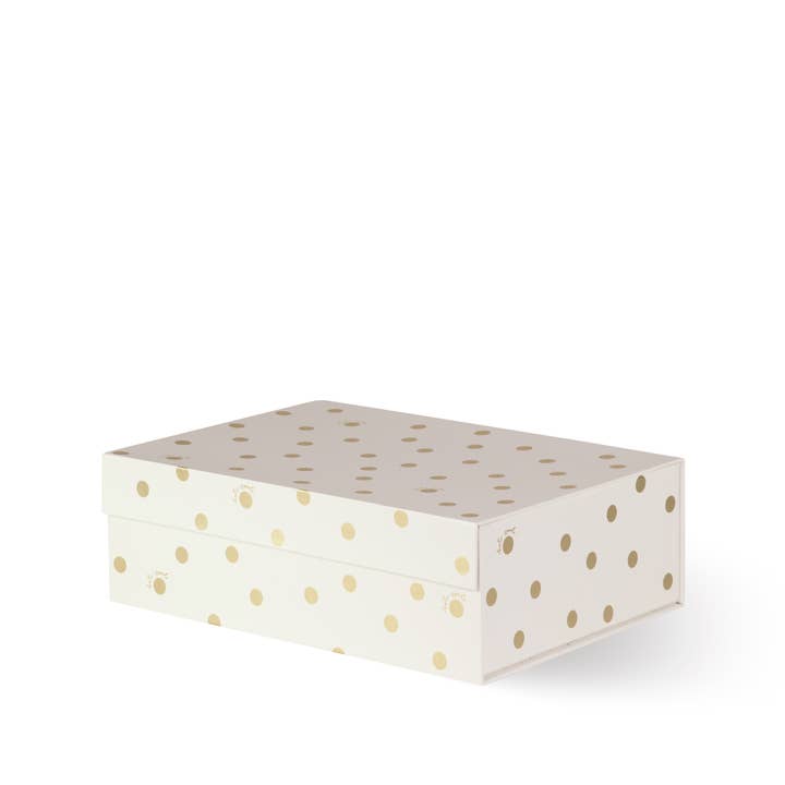 Kate Spade New York by Lifeguard Press - Wholesale Storage Bin - Nesting Boxes, Gold Dot With Script2