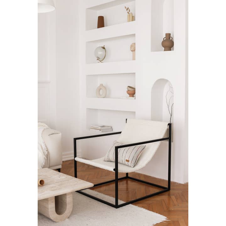 Fineroom Living - Wholesale Chair - Modern Lounge Sling Accent Steel Chair Minimalist Design7