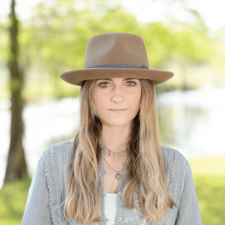 My Wine Hat - Wholesale Fedora - Women's - CHAMPAGNE FEDORA - EARTH1