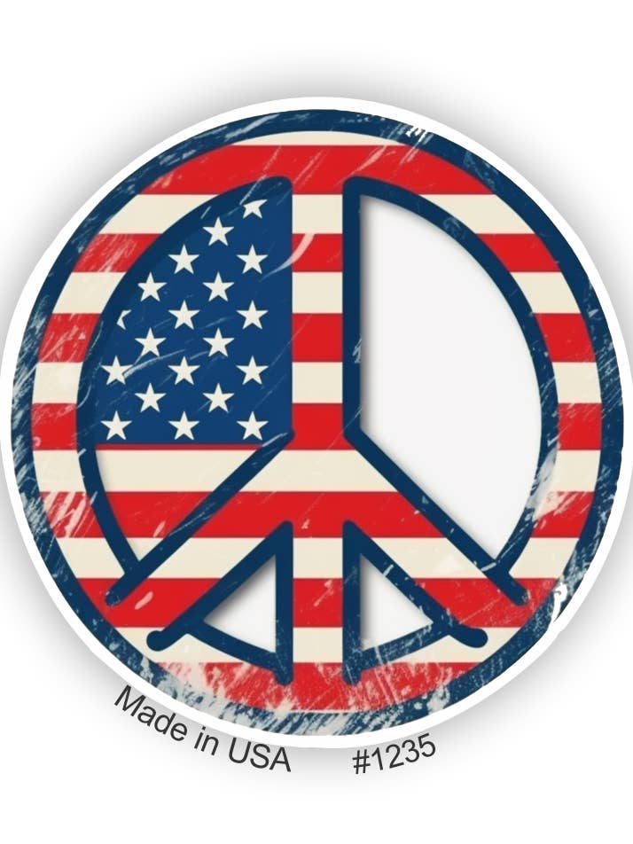USA Patriotischer Friedensaufkleber für den Großhandel von Big monkey