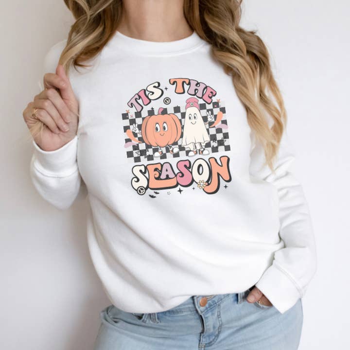 Pre order Tis the Season Halloween Sweatshirt. for wholesale by The Intentional Shop