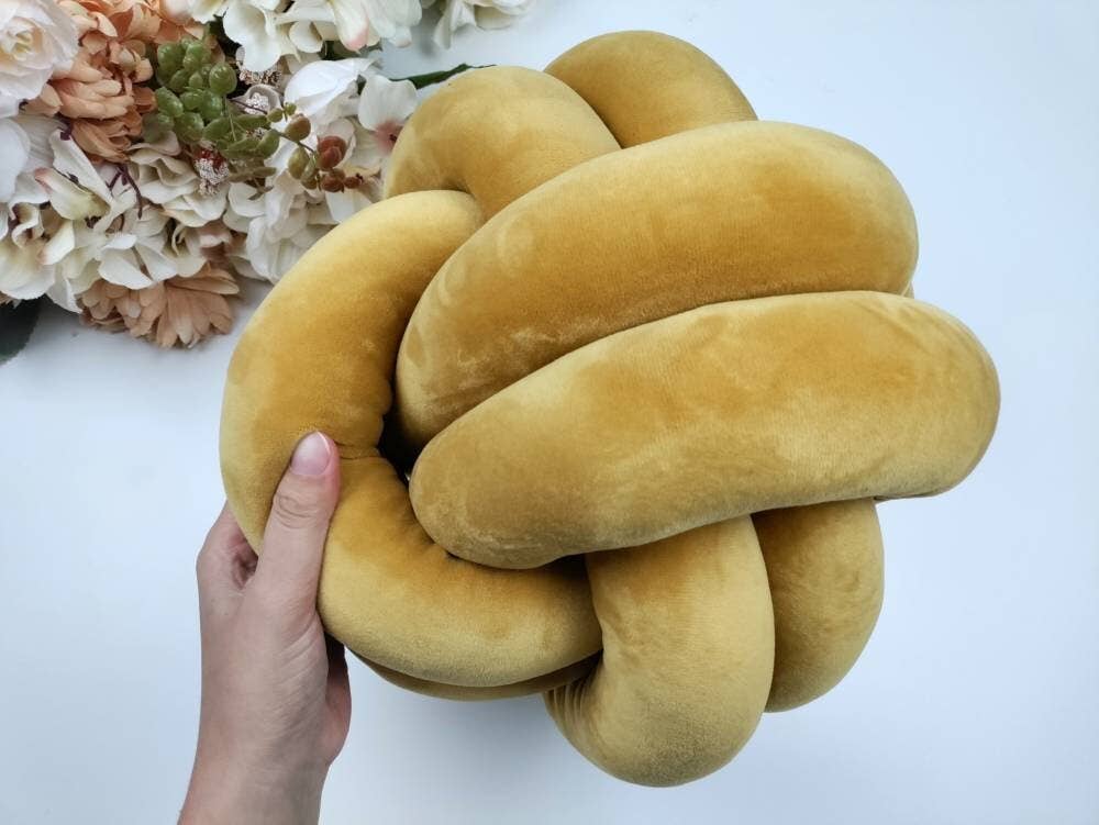 SUF Products LLC - Wholesale Throw/Decorative Pillow - Knot Pillow in Ball shape is 12 inches4