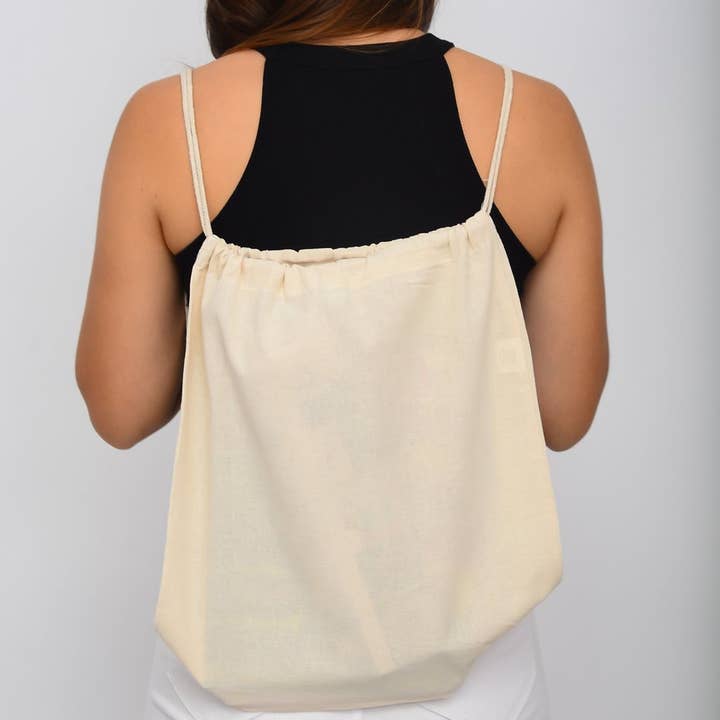 TBF – wholesale Drawstring bag – women's – TBF Organic Cotton Canvas Drawstring Bags - OR183