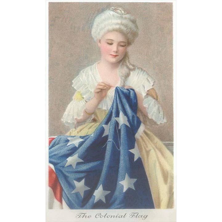 Found Image Press - Wholesale Stationery/Notecard Set - Greeting Card PT-166 Betsy Ross Sewing Flag