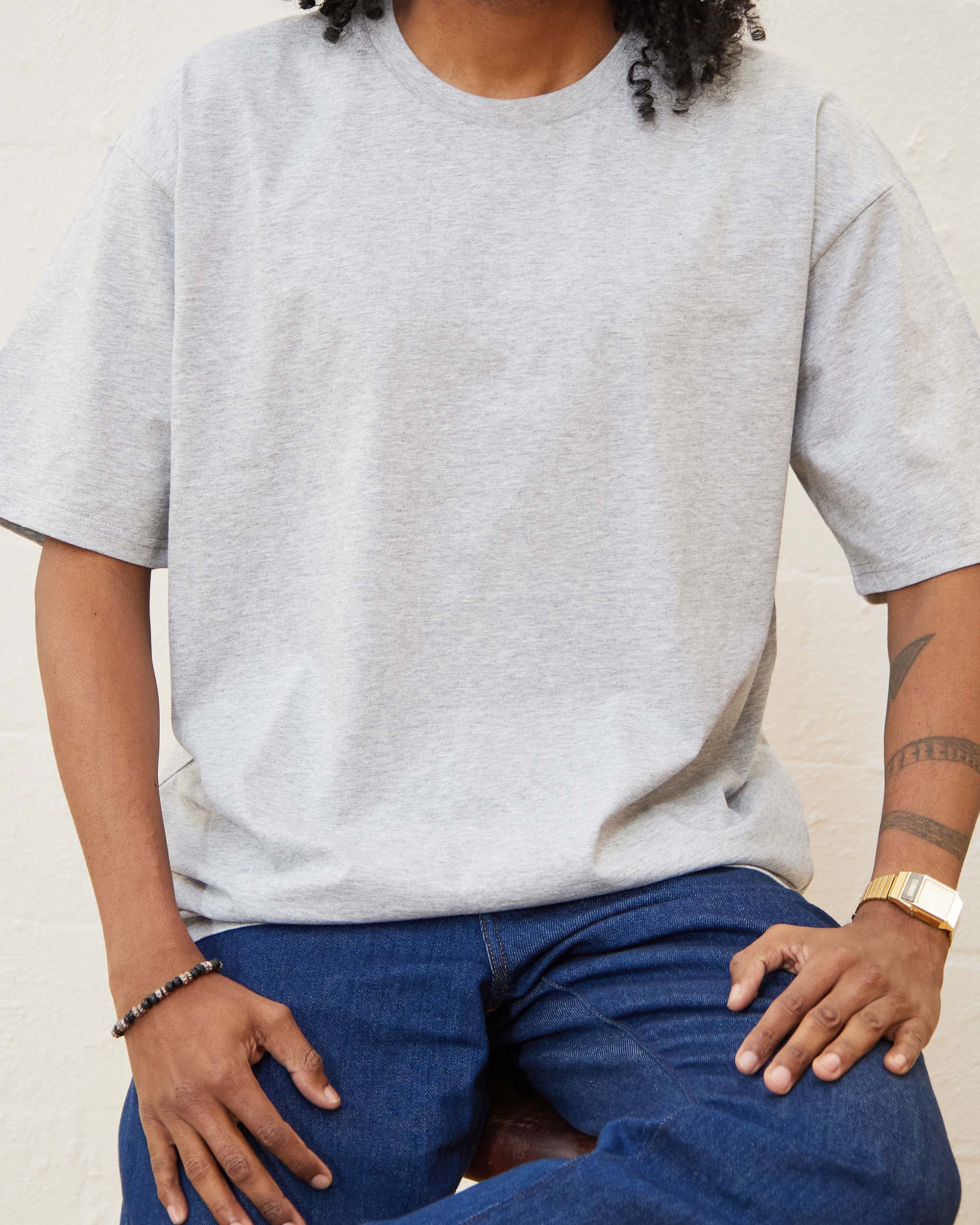 Threadheads - Venta al por mayor Camiseta - Unisex - Paquete de 5 camisetas clásicas: gris, carbón, azul marino, marrón y negro1