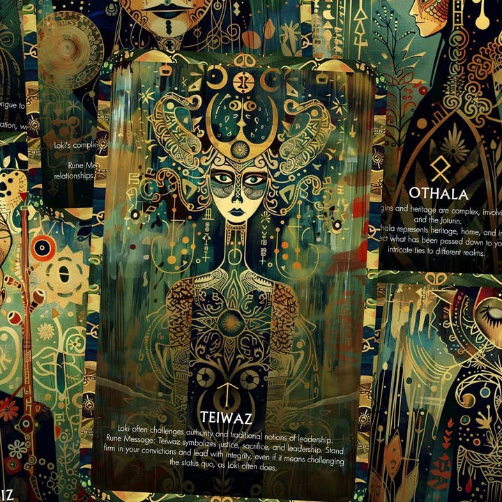 Ibiza Tarot USA - Wholesale Tarot Cards - The Runes of Loki - 26 cards - Runes Oracle - Oracle Deck - Fortune Telling - Divination tools - Oracle Gift1