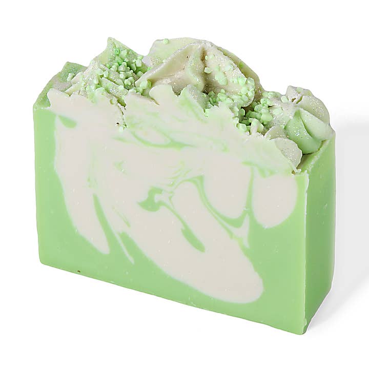 Handmade Double Mint Bar Soap for wholesale by Olliepop