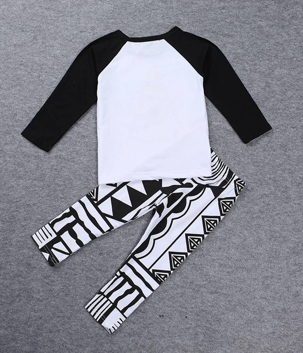 Fennco Styles - Vendita all'ingrosso Completo top e pantaloni - Neonati - Completo per neonati con grafica, 2 pezzi 1