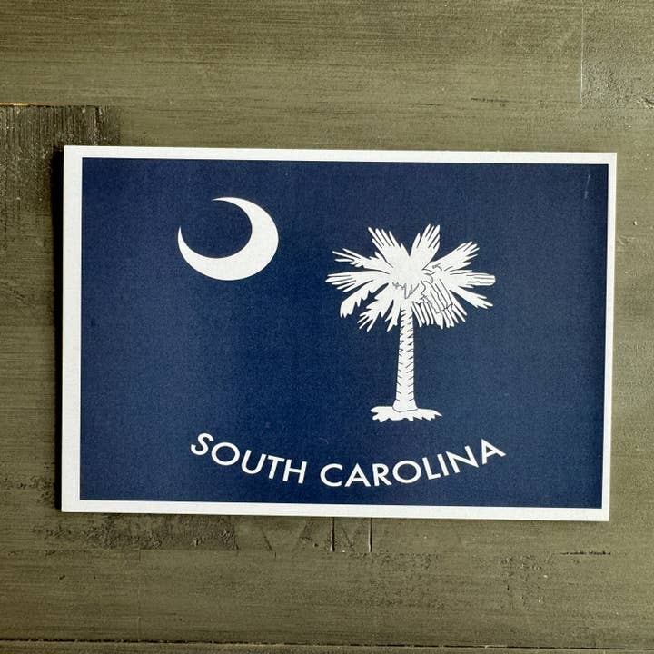 Tarjeta postal South Carolina Palmetto de 4 x 6 pulgadas para venta al por mayor de Galleyware