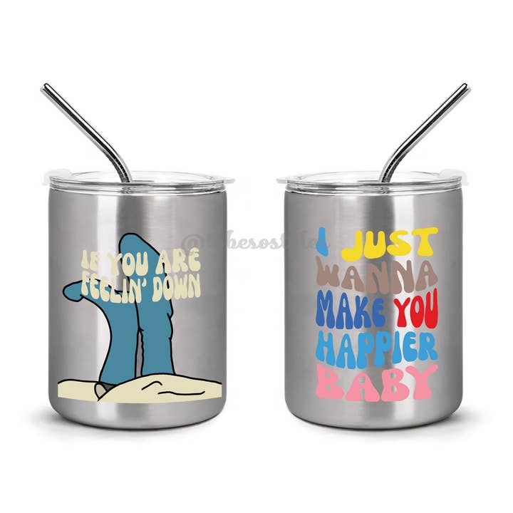 Tasse à café The LNT avec couvercle et paille | HS Grapejuice Song pour la vente par To Be So Styles