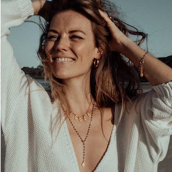 Chandra Collections - Wholesale Pendant/charm necklace - Rose Lapis Lazuli necklace1