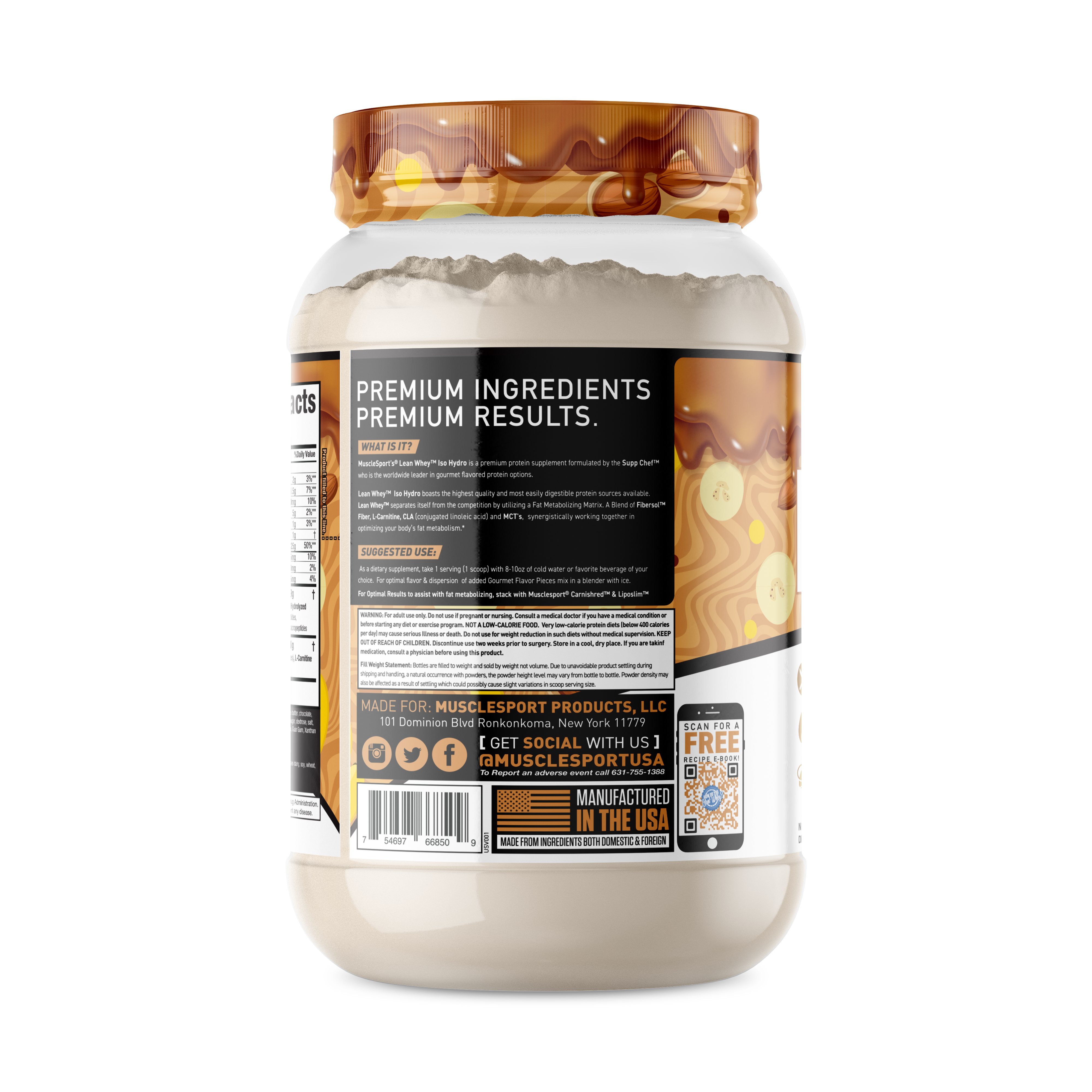 MuscleSport - Wholesale Protein/superfood powder - Lean Whey® Iso Hydro Gourmet Protein 2lb - Limited Edition27