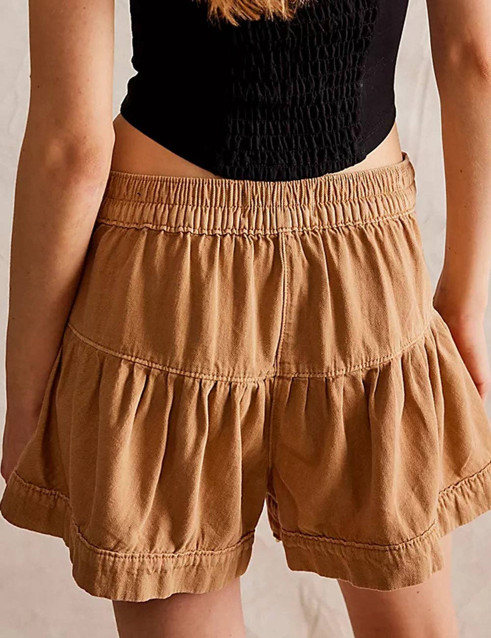 Sweetkama - Wholesale Shorts - Women's - Ladies Solid Color Cotton Denim Shorts SKS4086