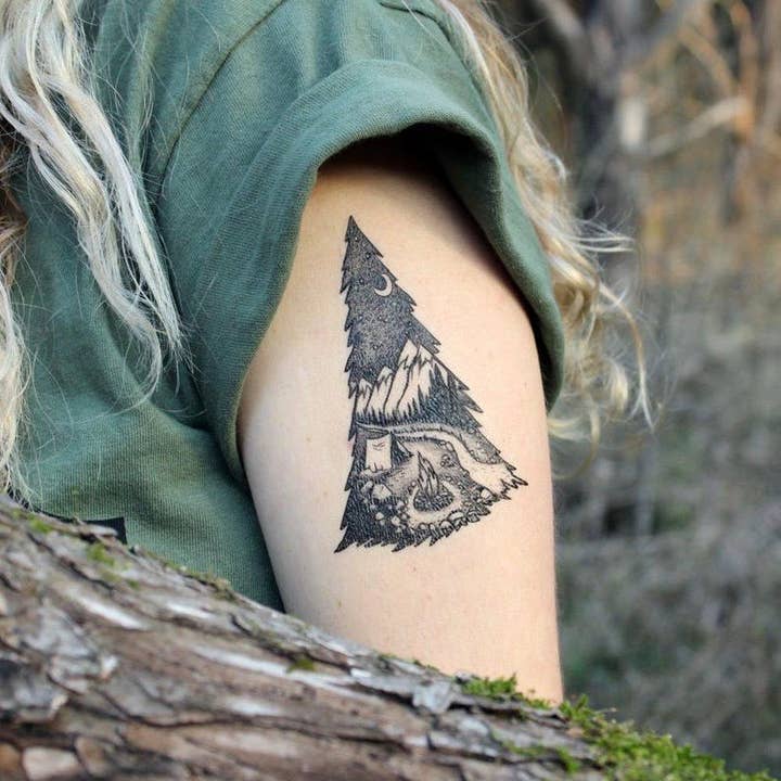 NatureTats - Vendita all'ingrosso Tatuaggi temporanei - Tatuaggio Temporaneo Campeggio