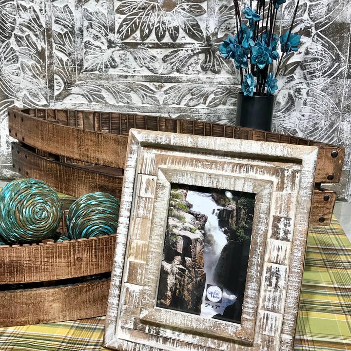 Wilco Home - Wholesale Picture Frame - Upcycled Wood 5" x 7" Big Bend Frame