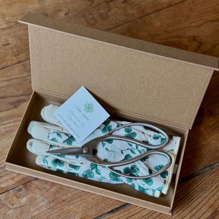Garden Gift Box - Gloves and Stainless Snips for wholesale by Celtic Farm LLC