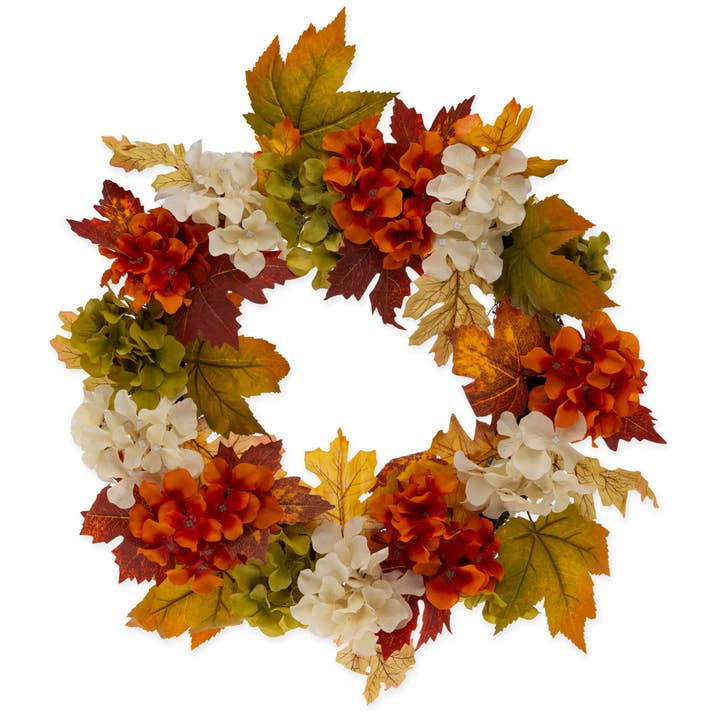 Boston International - Wholesale Wreath - 23" Dia Fall Hydrangea Wreath