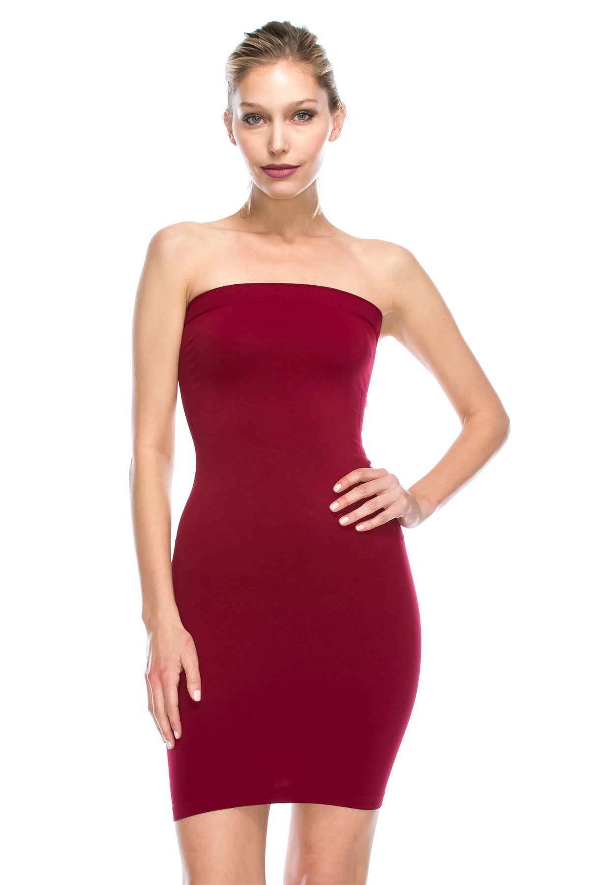 KurveShop - Wholesale Dress - Women's - Kurve Women’s Strapless Mini Dress, Tube Top Slip, UPF 50+2