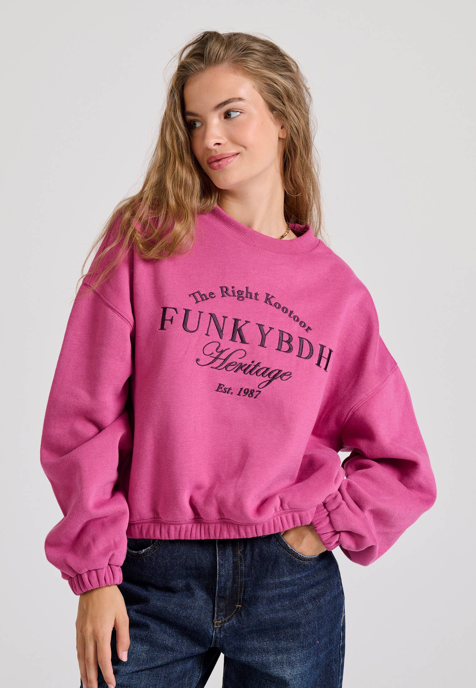 Funky Buddha - Wholesale Sweatshirt - Women's - Ladies Crew Neck Sweater7