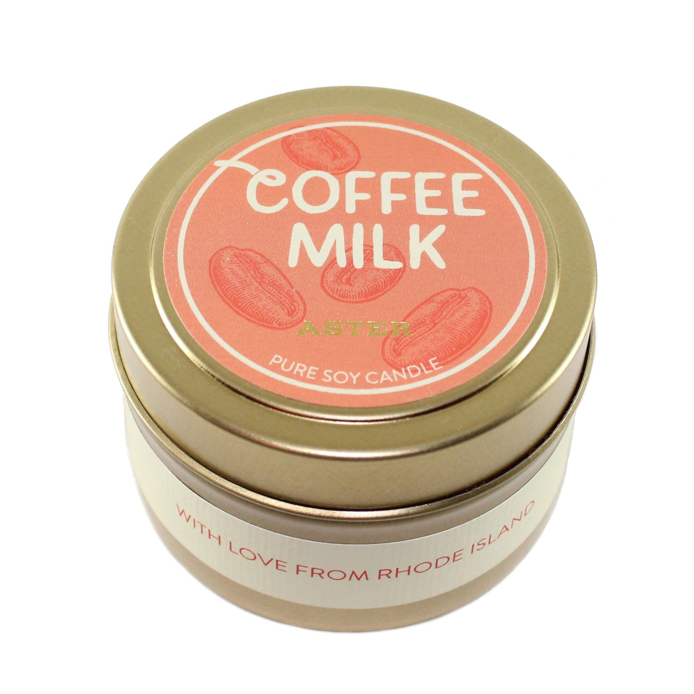 Aster Candle - Wholesale Jar/Filled Candle - Coffee Milk Candle - 4oz, 16oz0
